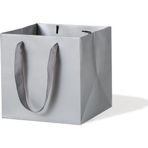 LFCXHTY 20 Pack Square Gift Bags Solid Small Gift Bags with Handles for Party Favor Bag (6x6x6 In)