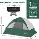 Camping Tent 2-4 Person, Waterproof Windproof Tent with Rainfly Easy Set up-Portable Dome Tents for Camping, 4 Person 9x7ft