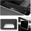 2024 Tesla Cybertruck Accessory, Silicone Console Screen Frame Protector Premium Easy-Install Dashboard Sleeve Custom Fit for Impact & Vibration Protection, Shields Against Scuffs Bumps (Black)