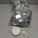 200 Sets Button Maker Supplies, 58mm / 2.28 inch Button Supplies Buttons Parts, (Approx. 2.25 inch) Metal Blank Badge Parts with Blank Paper for Buttons Maker Machine Pin Maker Press