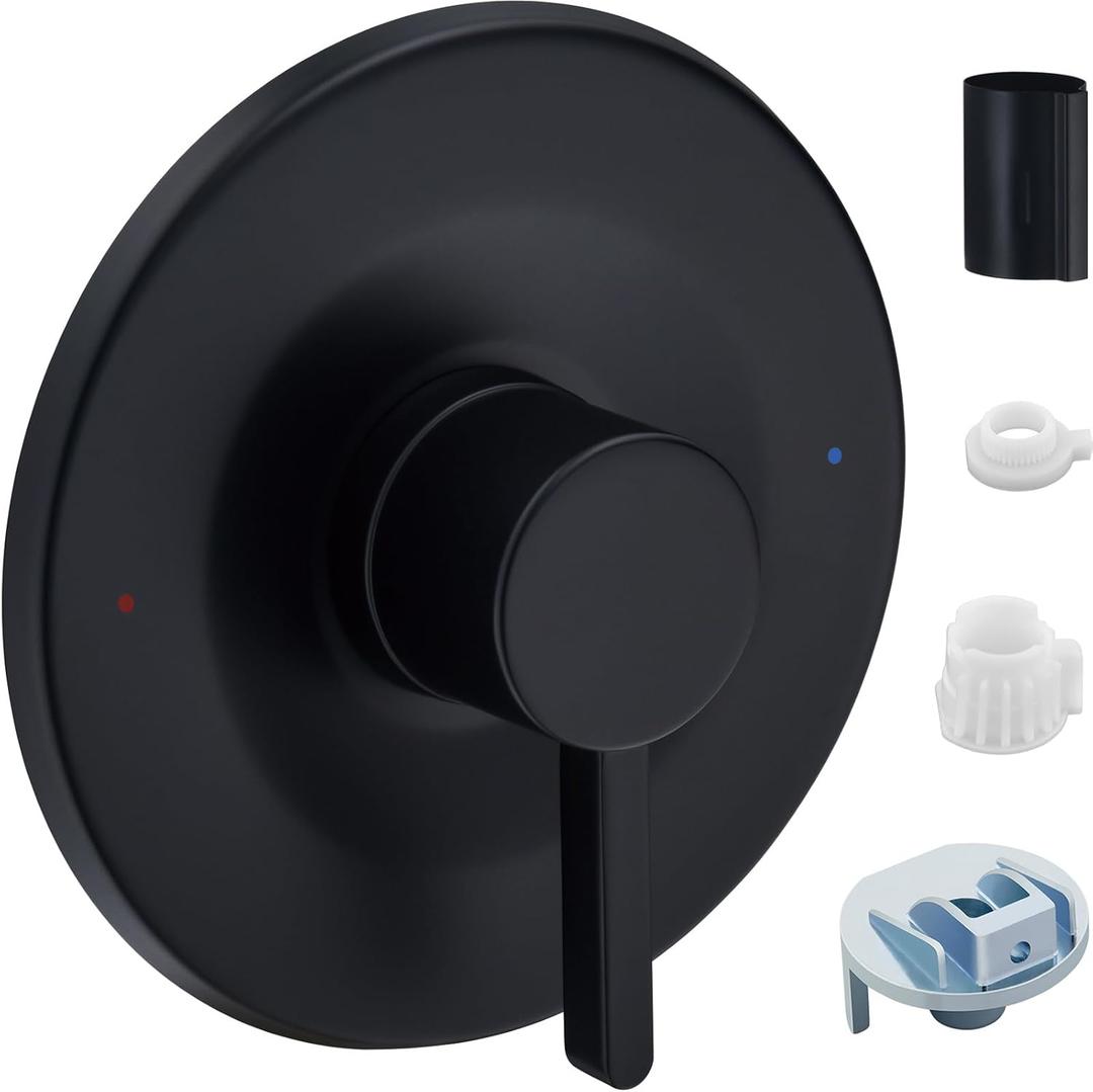 Shower and Tub Trim Kit, Compatible with Moen Posi-Temp Valve, Matte Black