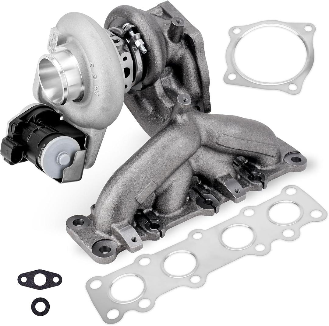 28231-2GTA1 Turbo Turbocharger Kit with Gasket Compatible with 2015-2020 Hyundai Sonata Santa Fe, Kia Sorento Optima Sportage 2.0T L4 Replace# 90124-01080 90124-01050