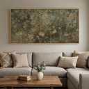 Extra Large Framed Vintage Rustic Floral Wall Art for Living Room, 60x30 In