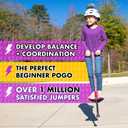 Flybar Foam Jolt Pogo Stick for Kids Ages 6+, 40 to 80 Pounds, Perfect for Beginners (Leopard), Standard