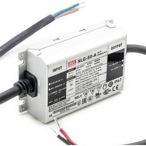 XLG-50-A 50W Constant Voltage LED Driver for Lighting - 1A 22-54V Range, Metal Casing, IP67, Suitable for Hazardous Locations and Industrial Lighting