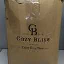 Cozy Bliss Faux Fur Throw Blanket for Couch, Cozy Warm Plush Striped Blanket for Sofa Bedroom Living Room, 60 * 80 Inches Light Blue