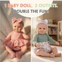 Reborn Baby Dolls with Two Clothing Sets - 20 Inch Realistic Baby Doll boy, Cute Vinyl Body Real Life Baby dolls, Newborn Lifelike Baby Doll with Accessories, Easter & Birthday Gifts for Kids 3+
