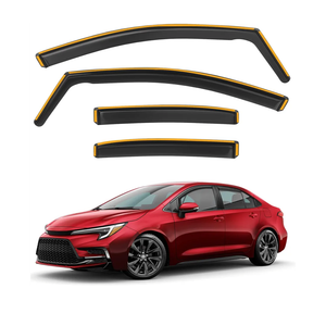 Shatterproof in-Channel Rain Guards for Toyota Corolla Sedan 2020-2025, Clip-on Window Deflectors Vent Window Visors Rain Sun Wind Guards Shade Deflectors, 4 pcs