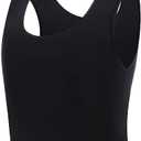 GCTBL Chest Binder for Transgender Half FTM Binder Trans Breathable Compression Bra, M, Black