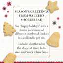 Walker's Shortbread Festive Shapes Holiday Assorted Cookies, Pure Butter Shortbread Cookies, 12.3 Oz Tin (EXP 10/31/26)