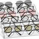 Sunglasses Organizer - Clear Eyeglasses Display stand - Eyeglasses Storage - For Glasses Tabletop Holder Stand(7 Layer)