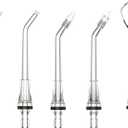 Water Flosser Replacement Tips for FlossJet Water Dental Flosser,5 Replacement Jet Tips with Oral Irrigator,Standard Water Dental Flosser Jet Tips,360 Rotatable Replacement Heads for Deep Cleaning