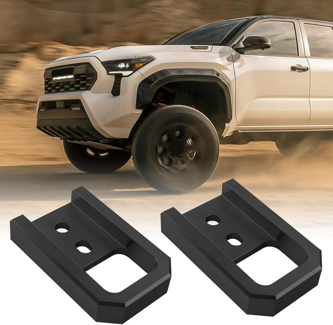 Tow Hooks for Tacoma 2024-2026/4Runner 2025-2026/Land Cruiser 250 2024-2026, Car Tow Hooks Compatible with Toyota Tacoma/4Runner/Land Cruiser 250 Accessories (Black)