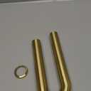 Thickened Brass P Trap Set: 1-1/4 P Trap with Bathroom Sink Stopper - Sink Drain Plumbing Kit for Pipe Replacement (Brushed Gold, No Overflow)