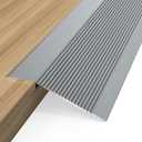 Aluminum Floor Transition Strip, Thresholds for Doorways, 36 Inch Flooring Transition Strip Doorway Edge Trim Suitable for Threshold Height Less Than 1.6 Inch (Gray)