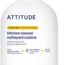 ATTITUDE Kitchen Cleaner Spray, EWG Verified, Powerful Degreaser, Cuts Grease & Grime, Plant-Based & Vegan, Citrus Zest Scent, 27.1 Fl Oz