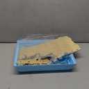 Cycodo 8 in 1 Acrylic Hamster Cage,2-Tier Dwarf Hamster Cage with Wooden Wheel & Hideout,Small Hamster Habitat with Accessories, Clear Pet Mice House(Blue,14" L*10" W*11" H)