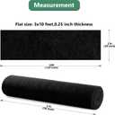 Black Carpet Runner Rug for Party and Event, Non-Slip TPR Rubber Backed Aisle Runway red Rug for Step, Proposal & Wedding Christmas Thanksgiving Decorations, Runway Rug for Prom(3 x 10ft, 450 GSM)