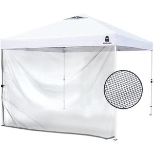 Mesh Sidewall for 10x10 Pop Up Canopy - Straight Leg, Commercial Grade Black Mesh Walls, 1 Pack Only