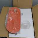 Glass Corridor Wall Mounted Lamp,Globe Light Fixture with Orange Background,Nordic Style Wall Sconce for Bedroom Kitchen and Hallway