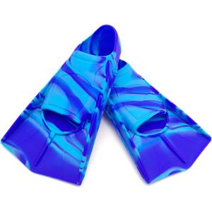 Gugmoy Kids Swim Fins,Comfortable Silicone Flippers for Swimming and Diving,Size Suitable Beginners Kids Girls Boys Adults (Large, PacificBlue)