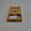 Bamboo Bathtub Caddy Tray for Luxury Bath, Expandable Bath Tray for Tub with Book and Holder- Gift Idea for Loved Ones (Natural)