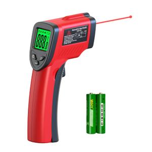 Digital Infrared Thermometer -58 to 1022 (-50 to 550), Adjustable Emissivity, Laser Temperature for Cooking, BBQ, Oven, Engine, and Industrial Use (Not for Human Body)