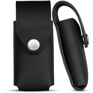 Gerber Leather Multitool Sheath for Suspension & Suspension NXT (Black) - Full Grain Leather Belt Tool Holder - Multi Tool Holster With Solid Brass Rivets