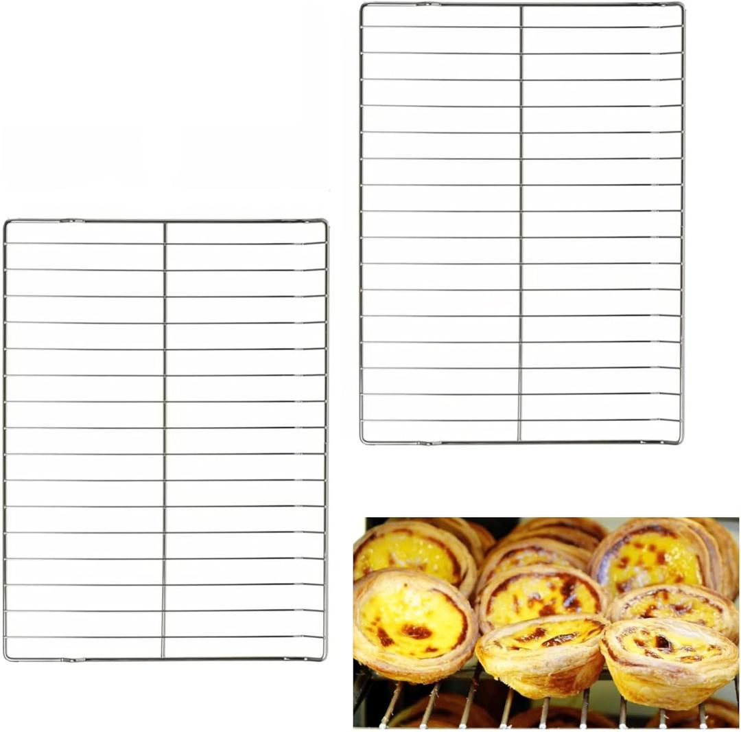 Upgraded WB48T10095 Oven Racks Replacement 23.8 * 17.3 Inch Compatible with GE Hotpoint Oven Stove Wire Rack Replace AP5665850, 2629419, PS6447646, WB48K0001, WB48K0003, WB48K0004, WB48K1 (2 Pack)