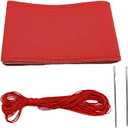 Steering Wheel Cover，Steering Wheel Wrap，Steering Wheel Covers, Wear-Resistant, Sweat-Absorbing, Anti-Slip and Dustproof Fits Most Sedans, SUVs, Trucks, and Vans (Red, Hole)