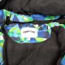 Boys Waterproof Ski Jacket Fleece Lined Warm Winter Snow Coat Hooded Winter Jacket for Kids (8-9, Green Geometry)