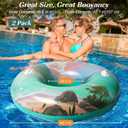 HeySplash Pool Floats, Pool Tubes for Adult, Inflatable Pool Floats Fun Pool Floaties for Swimming Pool Beach Lake River Party Decoration Toys