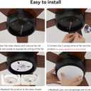 6.3" Ceiling Fan LED Light Engine Replacement Upgrade Retrofit Kit 2200LM Bright 3CCT 3000K 4000K 6000K Daylight Dimmable 120V 24W PCB, Magnetic Easy Install in 5min (Cover or Globe NOT included)