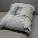 18x18 Decorative Throw Pillow Inserts-Down Feather Pillow Inserts-Square-Cotton Fabric-Set of 2-White 