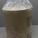 Adjustable 14.8 Inch Patio Table Top  Tempered Round Outdoor Tray with 1.6 Inch Umbrella Hole for Patio & Garden Tables, White