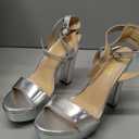 MERUMOTE Women's Fashion Platform Sandals Block Heels Wedding Summer Dress Shoes (6)