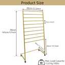 Scarf Organizer, Scarf Display Stand, 10 Tier Metal Scarf Holder Organizer, Floor-standing Scarf Rack for Commercial or Home, Hijab Stand RackTies Belt Pants Hanging Rack