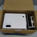 Mini Portable Projector with Wifi and Bluetooth, Native 1080P Full HD Smart Projector , 300 ANSI, Compatible with Smartphone, HDMI, USB for Home, Bedroom, Outdoor Use White