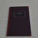 Antique Design Notebook - Dark Purple and Red - College Ruled 6"x9" Journal for School, Work or Personal Notes Golden Label: Vintage looking notebook for writing, compositions or other ideas