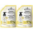 J.R. Watkins Foaming Hand Soap Refill, Moisturizing Foam Hand Wash, Formulated with Plant-Based Cleansers, Alcohol-Free, Cruelty-Free, Lemon, 28 fl oz, 2 Pack
