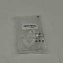 BENECREAT 50PCS L-Shaped Corner Protectors, 1.7x1.7 inch Plastic Glass Safety Guard Bumpers for Tiles, Stones and Phoalbum Corners, Slot: 6mm (Transparent)