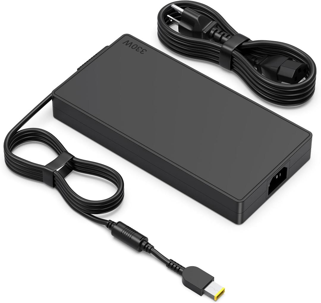 330W 300W GaN Legion Charger Compatible with Lenovo 9/9i/Pro 7/7/Pro 5/5 16IRX8H 16IRX8 15ARH7H 15ACH6A 16ARH7H 16ARX8 16IRX8 16IAH7H 15ACH6H 15ITH6H 15IAH6H 15IAH7H 17ITH6H 16ARHA7 16IAX7 Y9000 Y7000
