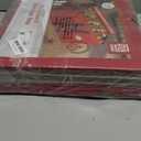 ZOBER Large Christmas Ornament Storage Box - Stores 128 3" Ornaments, With Dividers - Ornament Organizer Storage Box, Durable Christmas Containers Holder - Extra Pockets, Dual Zipper - Red