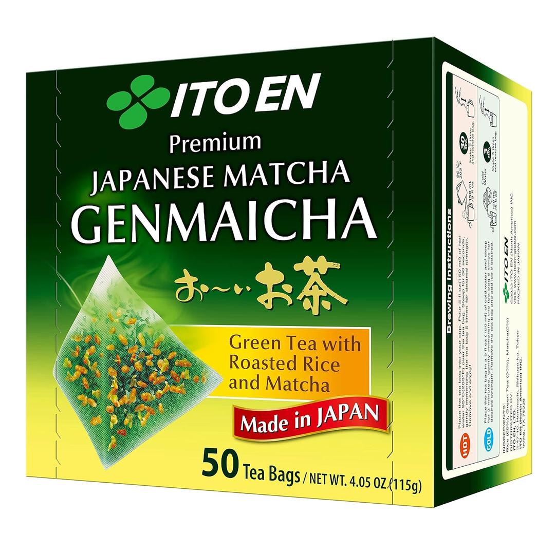 ITO EN Oi Ocha Premium Japanese Matcha Genmaicha Green Tea - Tea Bags, 50 Count (Pack of 1) BB 6/28/26