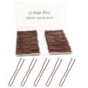 330 Count U Shaped Hair Pins Brown, YINGFENG 2.4inch Brown Bun Pins Bun Hair Pins for Women Girls with Storage Box, Hair Accessories for All Women Hair Types
