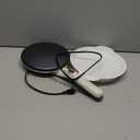 Baker's Friend Instant Crepe Maker with Handle, Electric Crepe Maker Machine, Crepera Electrica, 8 Inch Non-stick Cooking Surface, Creamy White