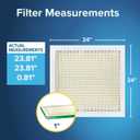 Filtrete 24x30x1 AC Furnace Air Filter, MPR 700, MERV 8, Tough on Pollen, Easy on Airflow, 3-Month Pleated 1-Inch Electrostatic Air Cleaning Filter, 4-Pack (Actual Size 23.81 x 29.81 x 0.81 in)