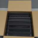 Glenmal 10 Packs Plastic Pencil Box Stackable Pencil Case Bulk Crayon Box with Snap Tight Lid Plastic Brush Painting Storage Organizer for School Office Home Supplies (Black)