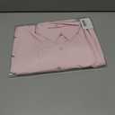 Button Down Shirts for Women Wrinkle Free Oxford Shirt Casual Business Long Sleeve Solid Work Blouse with Pocket (Pink, S)