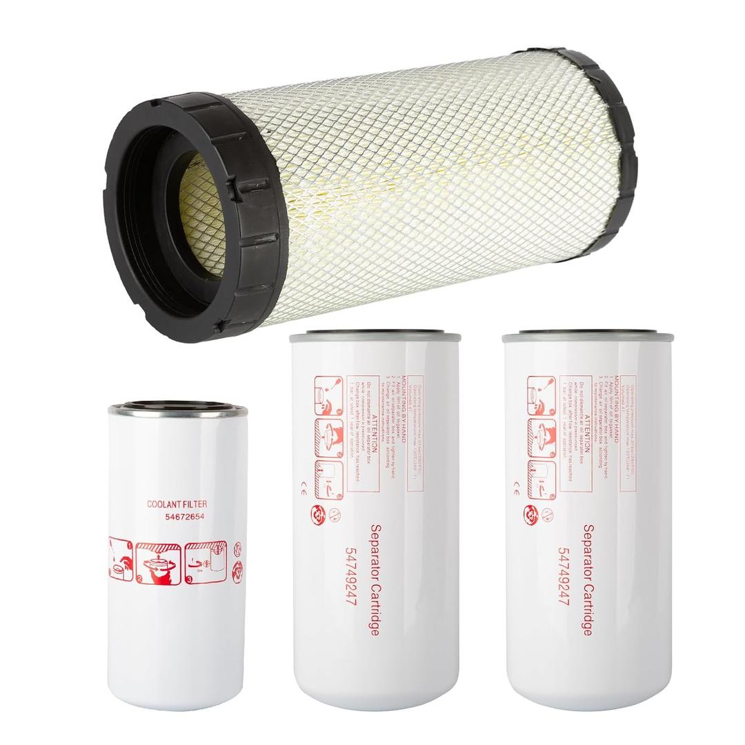Filter Kit Oil Separator 54749247 Oil Filter 54672654 Air Filter 22203095 for Ingersoll Rand UP6-50 Screw Air Compressor Replacement Parts